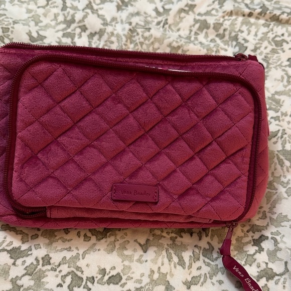 Vera Bradley Handbags - Vera Bradley Quilted Magenta Cosmetic Bag NWT